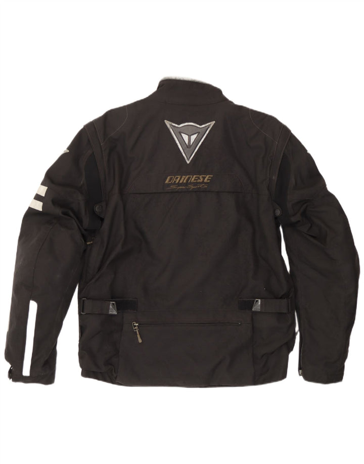 Jaqueta bomber masculina Dainese Moto Racer tamanho 50 bloco colorido preto médio