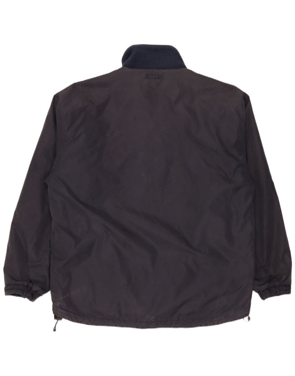 Jaqueta reversível masculina WOOLRICH Reino Unido 40 grande nylon azul marinho
