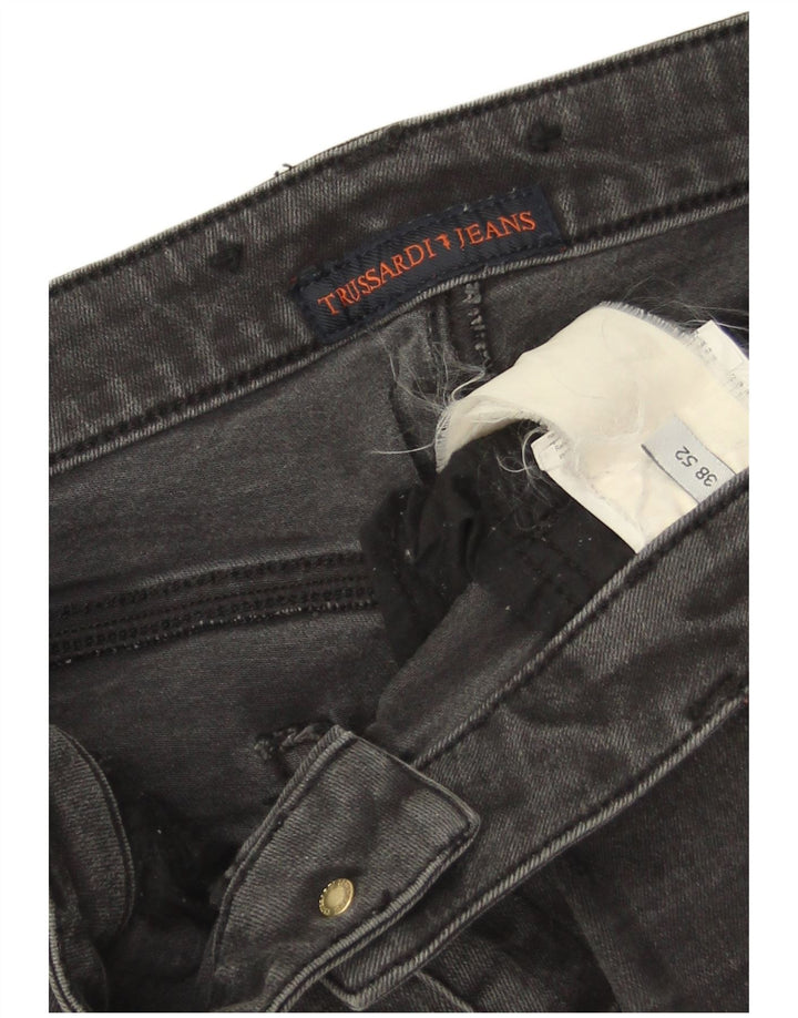 Trussardi Masculino Slim Jeans IT 52 XL W38 L32 Cinza