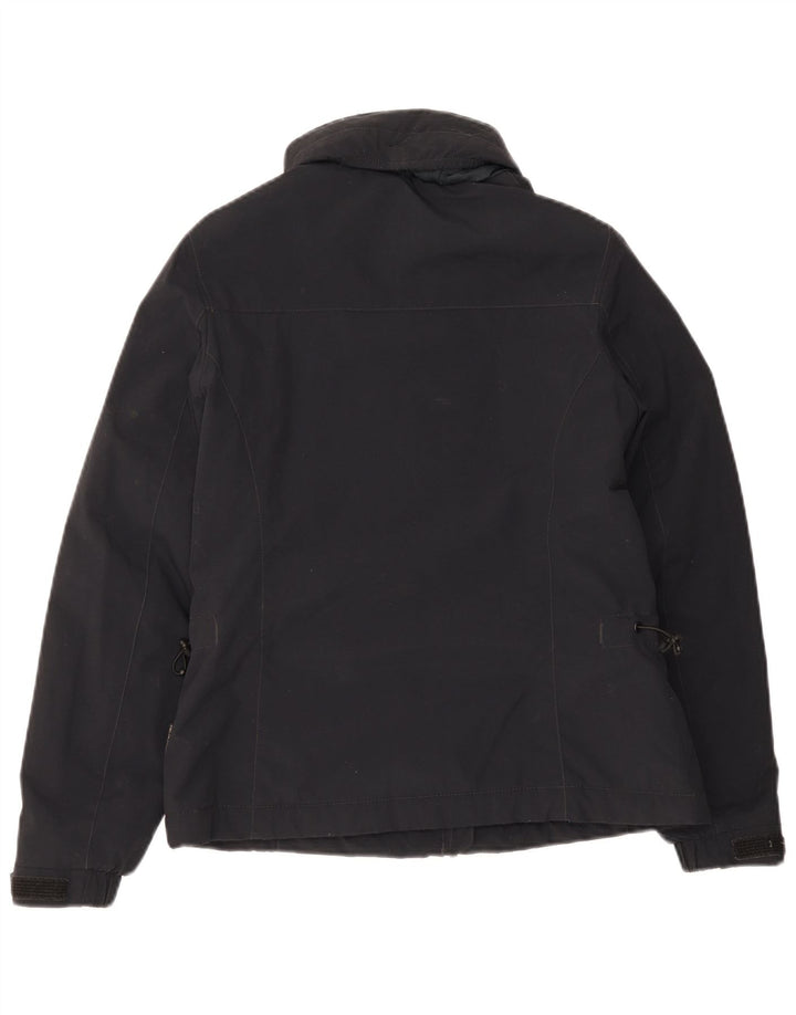 Jaqueta corta-vento feminina Napapijri Geographic Oversized Reino Unido 10 pequena preta