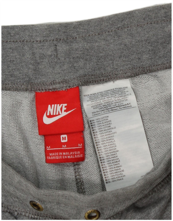 Shorts esportivos gráficos masculinos Nike médio cinza algodão