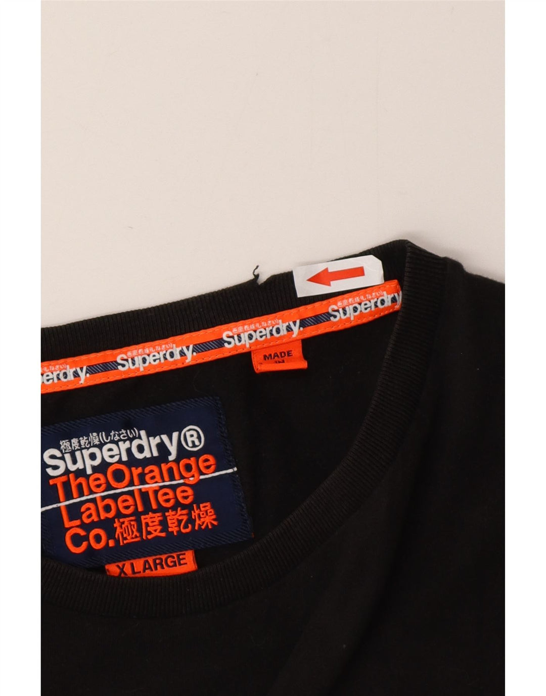 Camiseta masculina Superdry Top XL algodão preto
