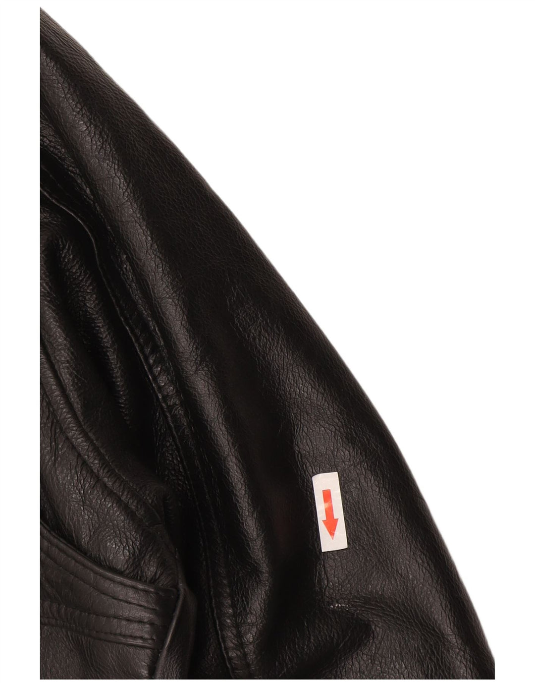 Jaqueta de couro masculina vintage UK 38 média preta