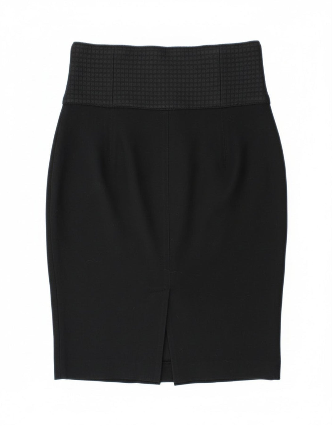 Saia lápis feminina Pinko Reino Unido 12 médio W28 viscose preta