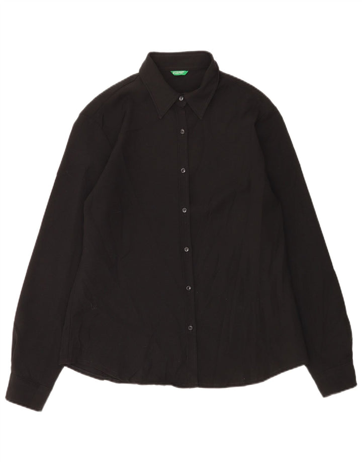 Camisa feminina Benetton UK 14 grande preta