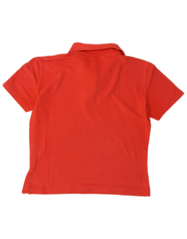 Camisa polo feminina Fred Perry UK 14 algodão vermelho médio