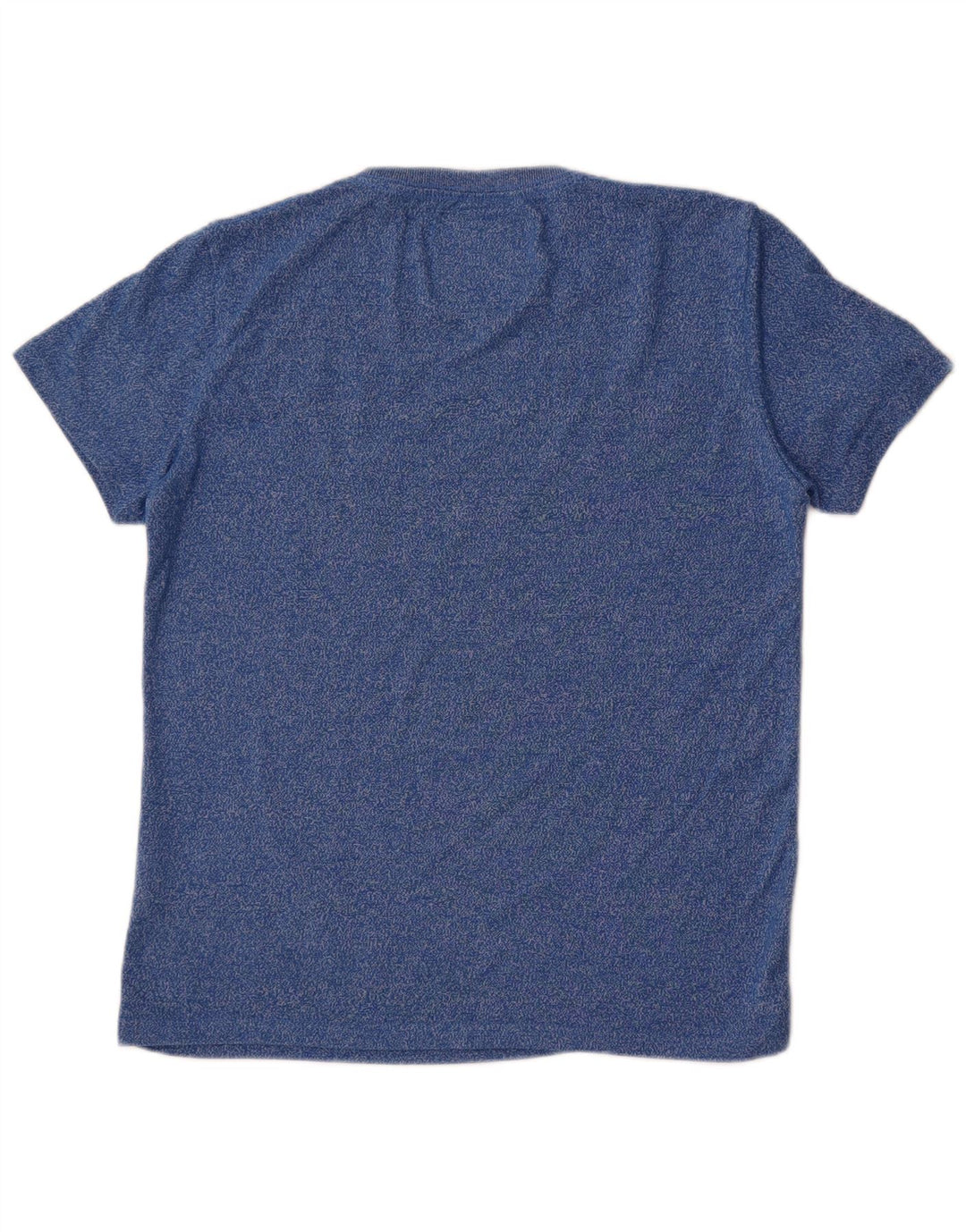 Camiseta masculina Superdry com estampa gráfica de algodão manchado azul médio