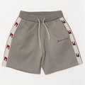 Shorts esportivos masculinos Tommy Hilfiger gráfico pequeno cinza colorblock poliéster