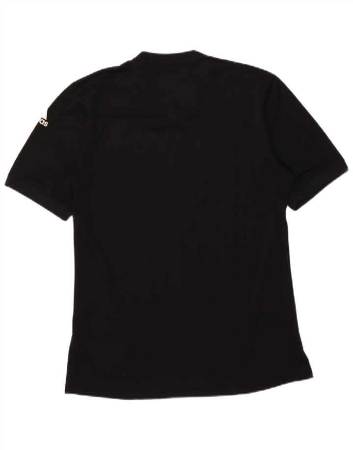 Adidas Mens Climalite Camiseta Top Pequeno Poliéster Preto