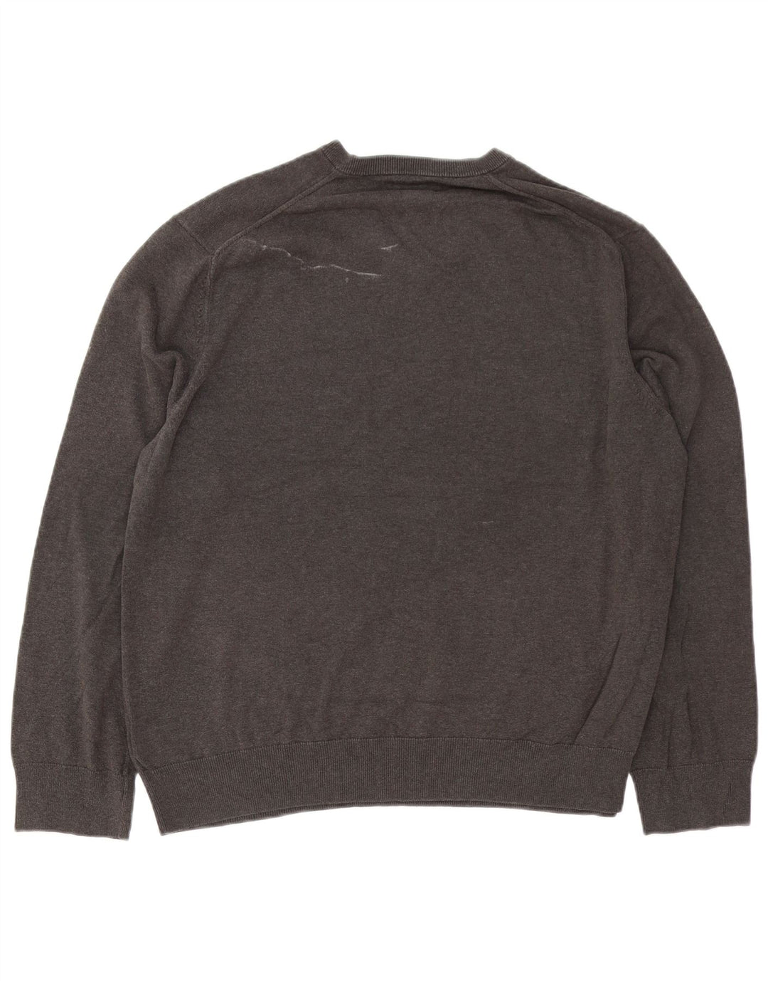 MARKS & SPENCER Suéter masculino com decote em V 2XL algodão cinza