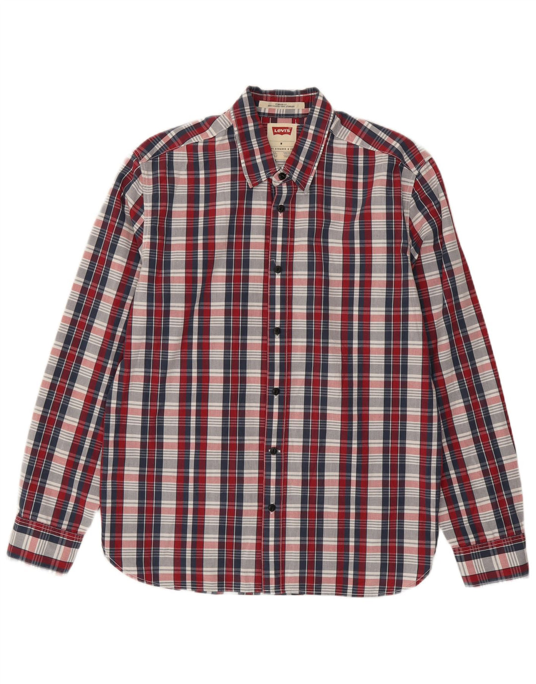Camisa masculina Levi's Standard Fit média de algodão xadrez multicolorido