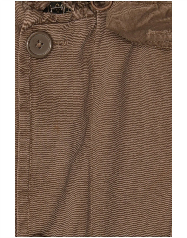 Jaqueta Parka masculina com capuz BENETTON IT 48 poliéster marrom médio