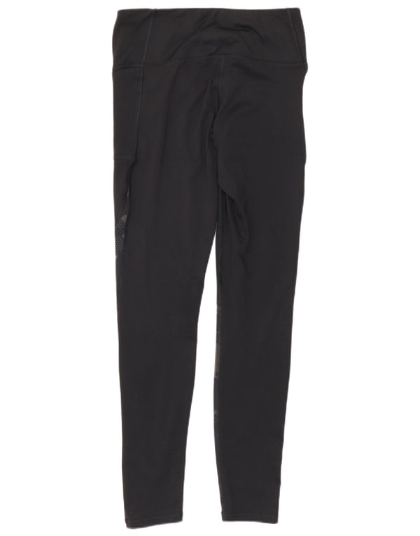 Under Armour Womens Cold Gear Leggings UK 14 Médio Preto Camuflagem