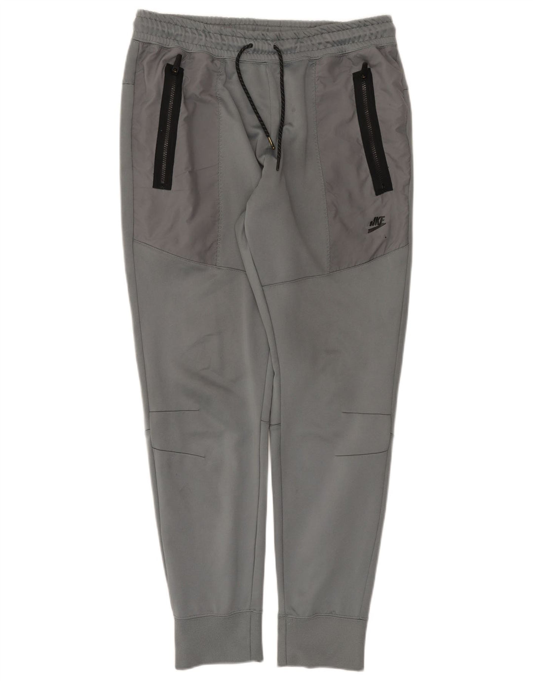 Calça esportiva masculina Nike Therma-Fit, calça jogger grande cinza poliéster