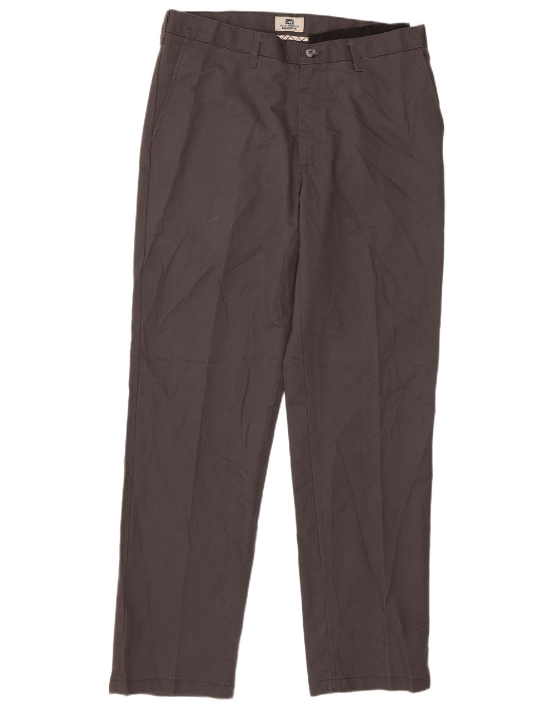 Calça Chino masculina Lee Relaxed Fit W34 L34 Cinza Poliéster