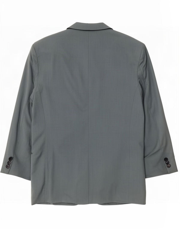 Jaqueta blazer masculina Biagiotti com 2 botões IT 50 grande lã cinza