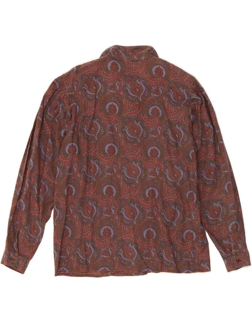 CACHAREL Womens Shirt Blouse UK 16 Large Brown Paisley Vintage Cacharel and Second-Hand Cacharel from Messina Hembry 