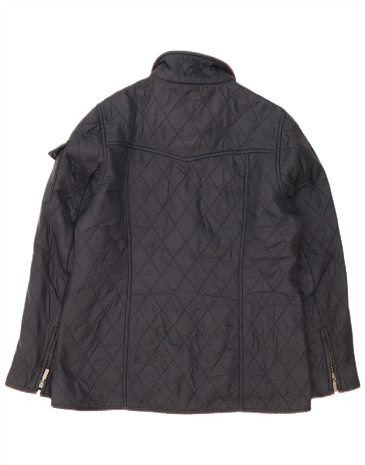 Jaqueta acolchoada feminina Barbour UK 14 grande preta