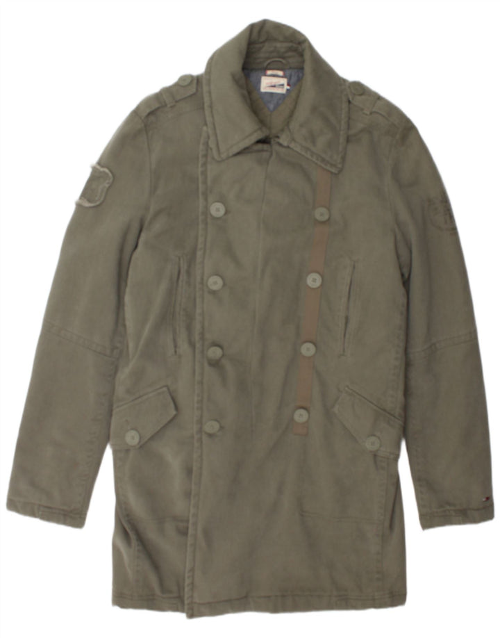 Casaco Tommy Hilfiger Masculino Heritage Double Breasted Reino Unido 40 Grande Caqui