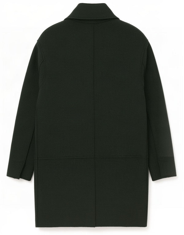 Sobretudo feminino Zara de malha solta UK 6 XS verde lã