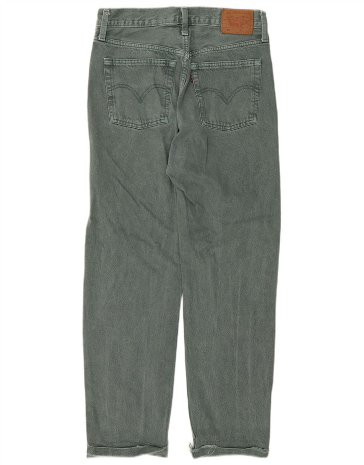 Levi's feminino 501 jeans retos W27 L28 algodão verde