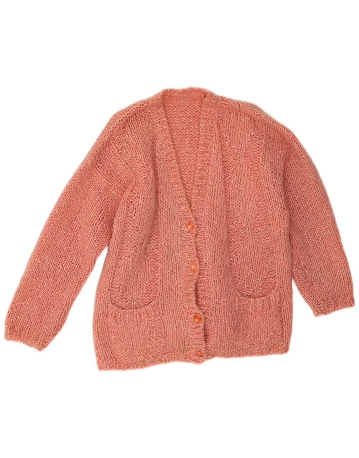 Suéter Cardigan Feminino Vintage XL Rosa