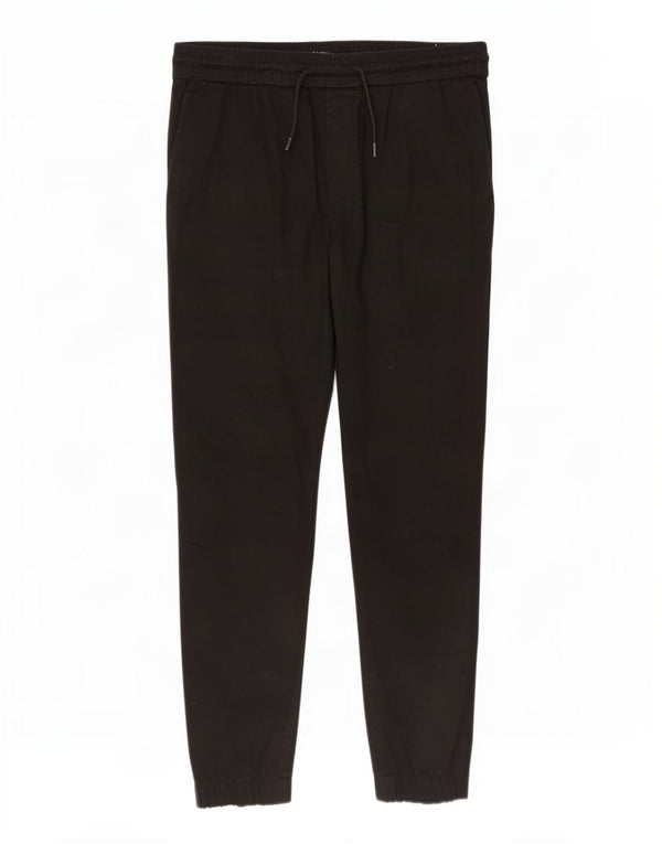 Zara Calça jogger feminina casual XL W34 L26 algodão preto