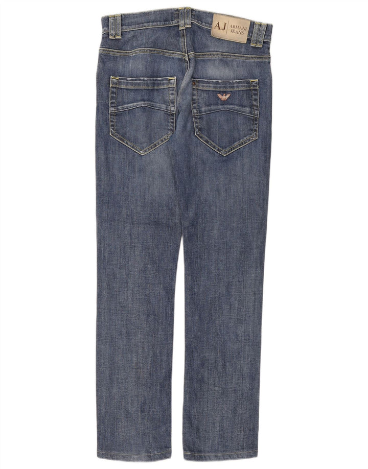 Armani feminino slim jeans W26 L29 algodão azul