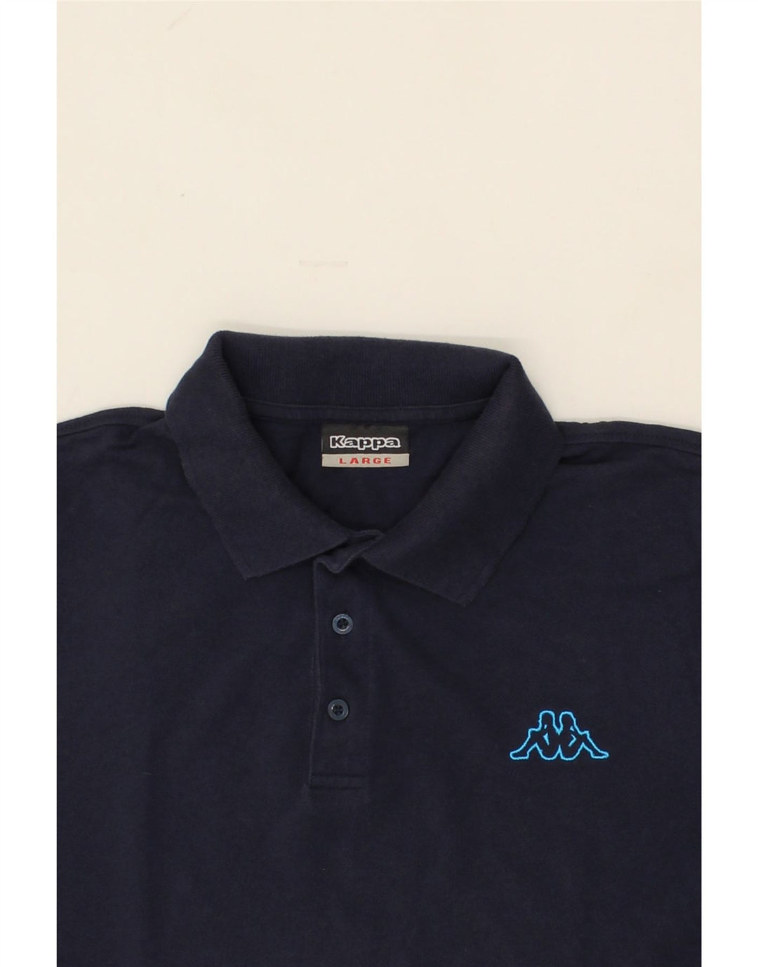 KAPPA Mens Polo Shirt Large Navy Blue Cotton Vintage Kappa and Second-Hand Kappa from Messina Hembry 