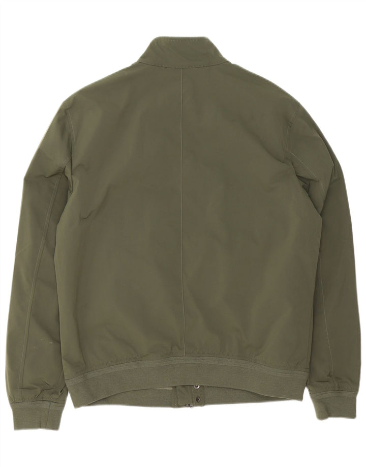 Jaqueta bomber masculina Marks & Spencer UK 38 poliéster cáqui médio