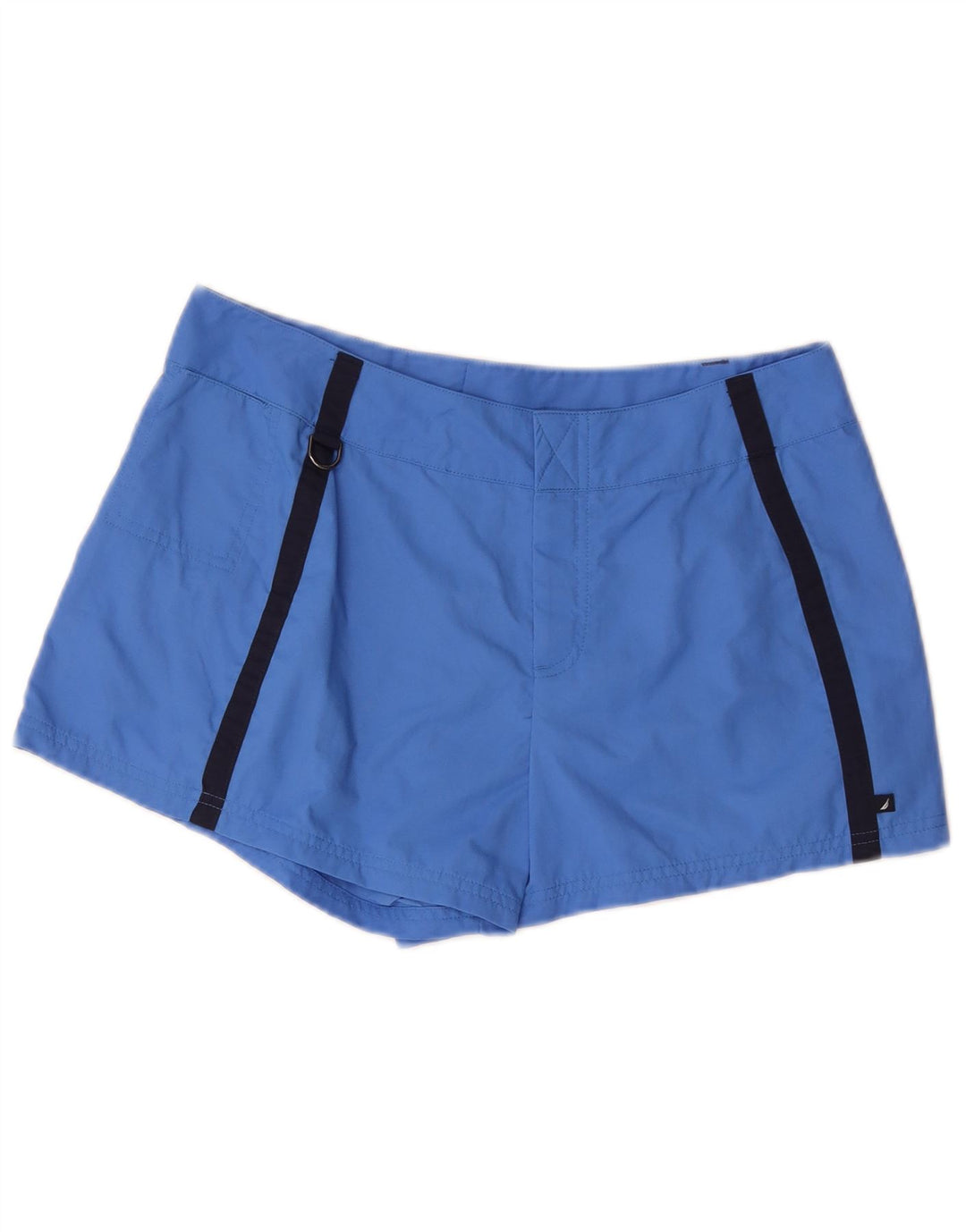 Nautica Shorts feminino casual médio W30 azul colorblock nylon