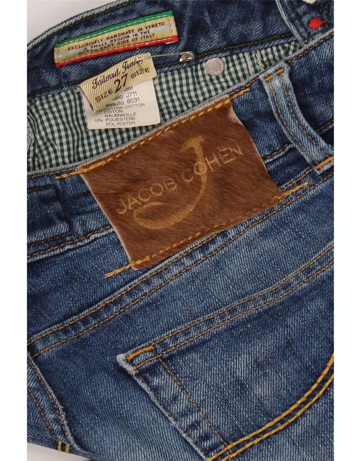 Jacob Cohen Jeans Slim Feminino W27 L34 Azul Algodão