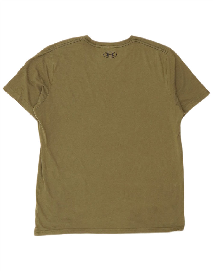 Camiseta masculina Under Armour grande algodão cáqui