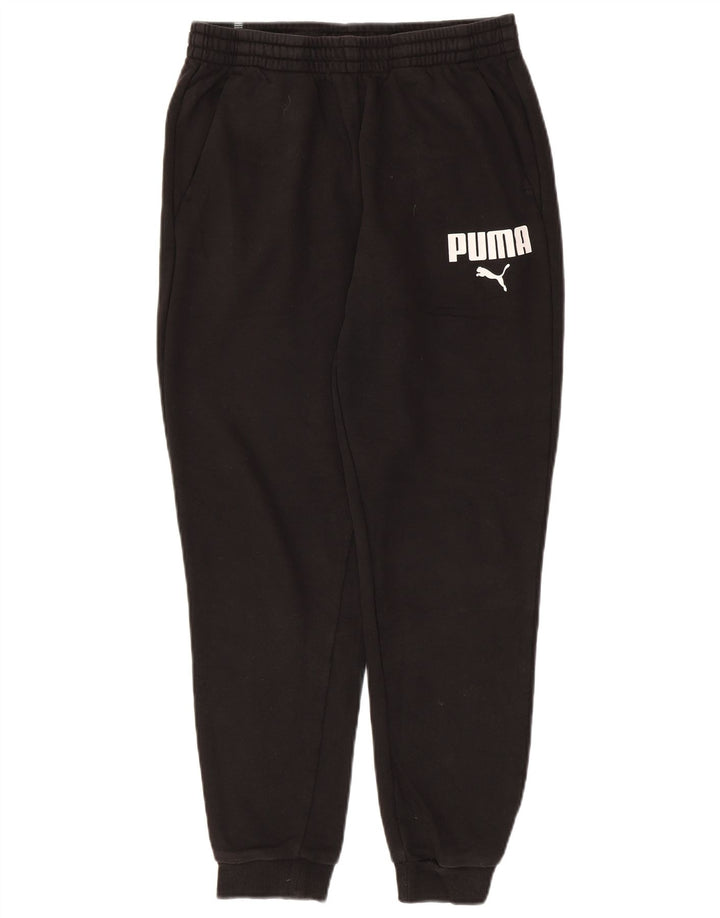 Calça de treino masculina PUMA Graphic Joggers médio preto