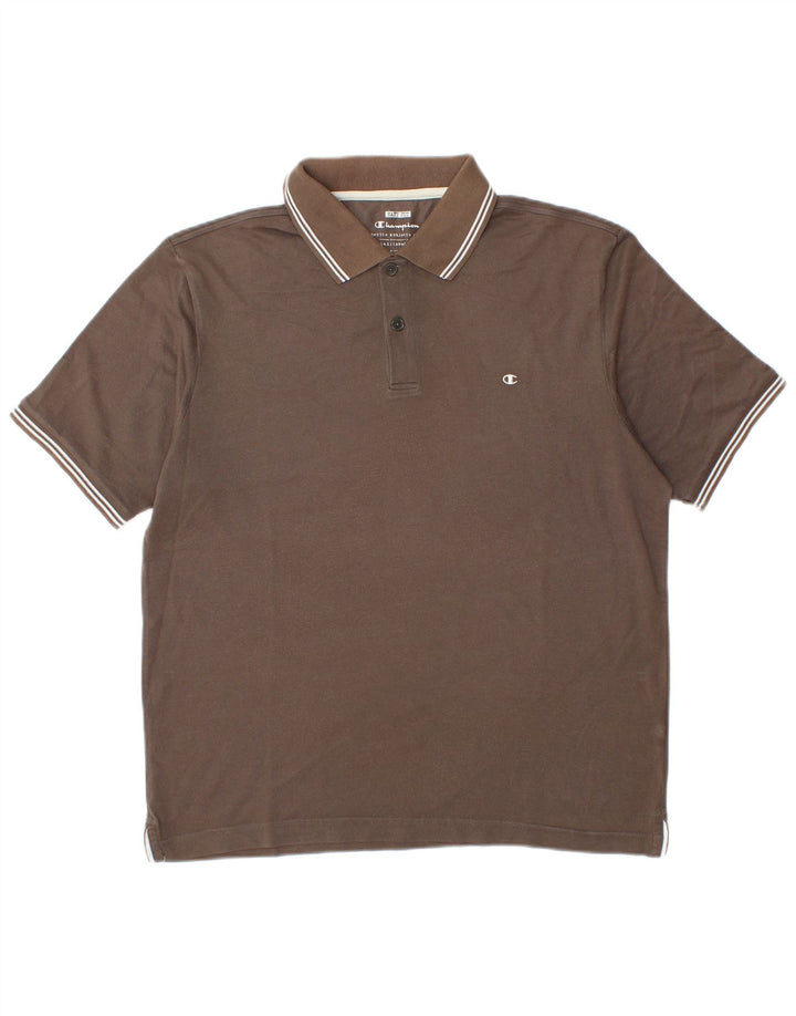 Camisa polo masculina Champion Easy Fit grande marrom