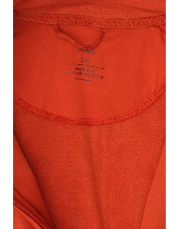 Jaqueta de lã masculina Marks & Spencer UK 44 2XL poliéster laranja