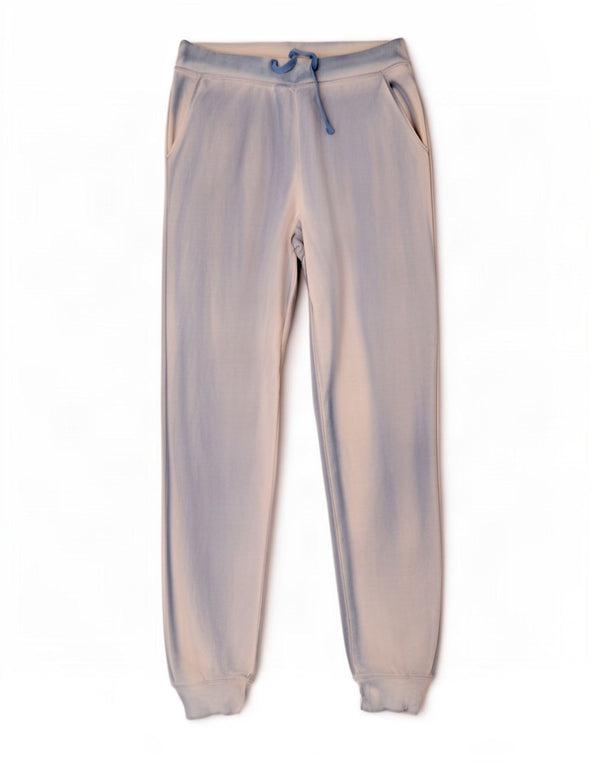 Nike Womens Yoga Calças de treino Joggers UK 10 Pequeno Azul Tie Dye Algodão