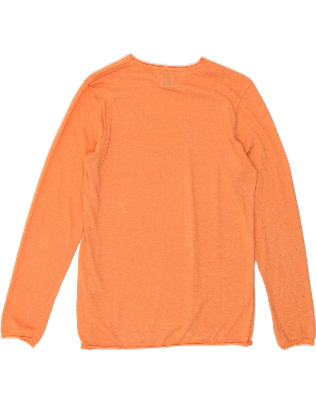 ZARA Womens Crew Neck Jumper Sweater UK 10 Small Orange Cotton Vintage Zara and Second-Hand Zara from Messina Hembry 
