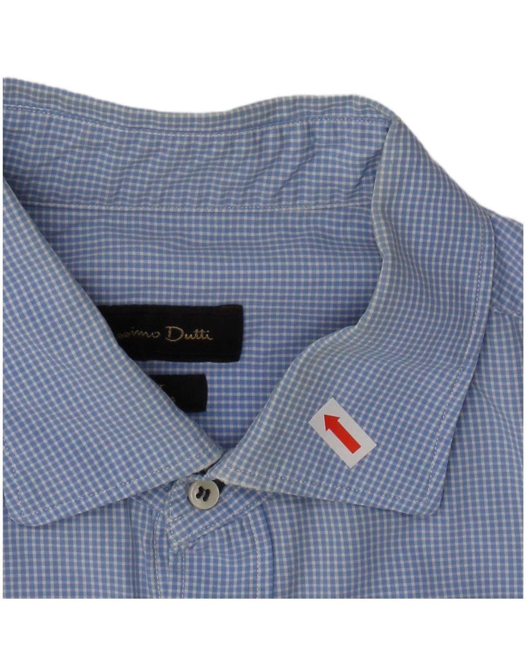 Camisa masculina Slim Fit MASSIMO DUTTI XL azul guingão