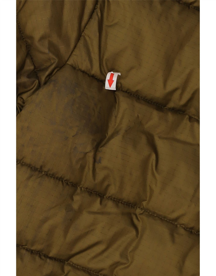Jaqueta acolchoada com capuz Levi's Boys 11-12 anos cáqui colorblock poliéster
