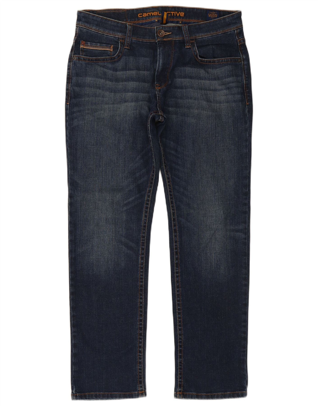 Camel Active Masculino Hudson Straight Jeans W34 L30 Azul Marinho Algodão