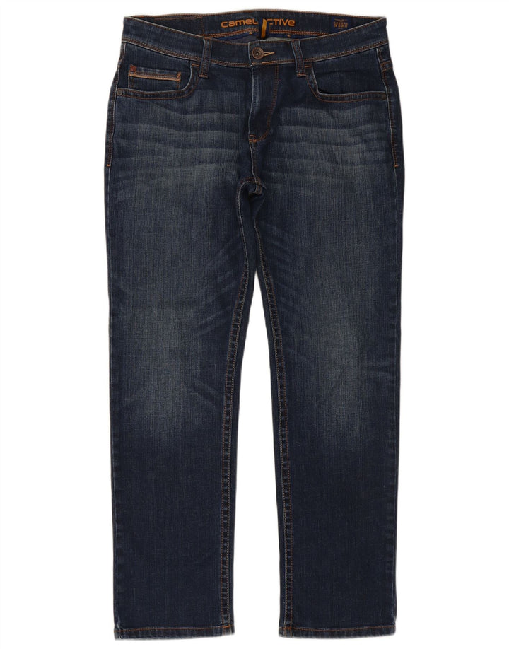 Camel Active Masculino Hudson Straight Jeans W34 L30 Azul Marinho Algodão