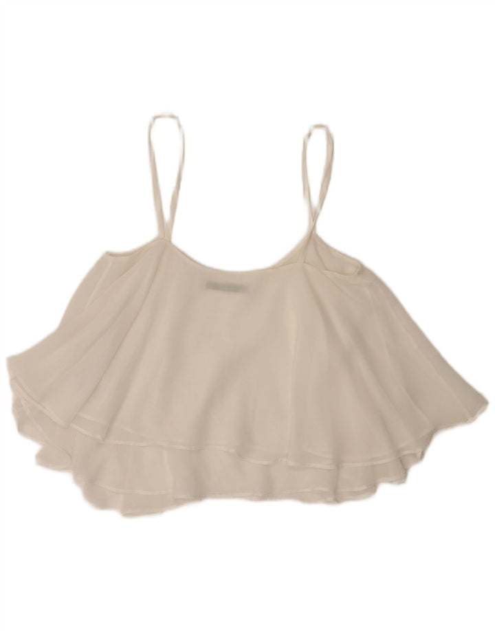 Zara Womens Trafaluc Cami Top UK 6 XS Branco