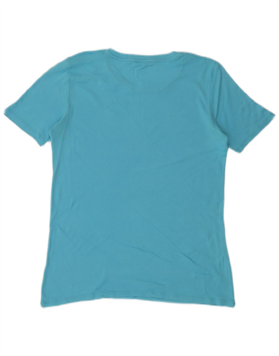 Camiseta feminina gráfica Benetton UK 14 azul médio