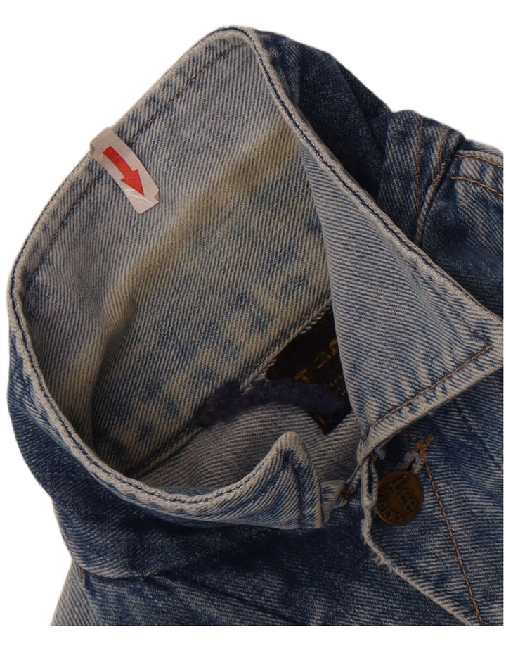Lee Womens Crop Denim Jacket Reino Unido 12 Azul Médio
