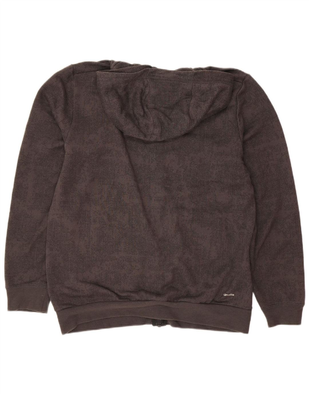 Suéter Adidas Boys Graphic Zip com capuz 13-14 anos cinza poliéster
