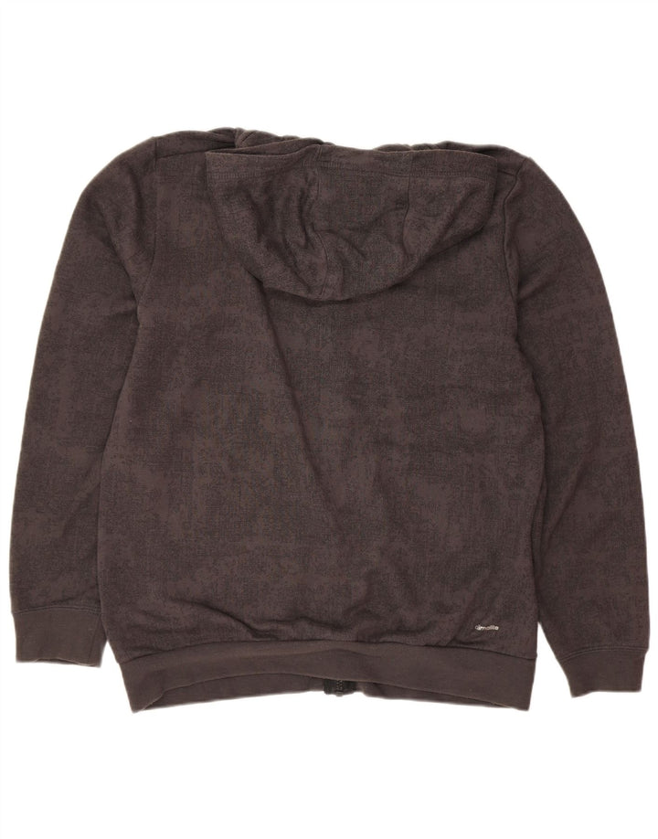 Suéter Adidas Boys Graphic Zip com capuz 13-14 anos cinza poliéster