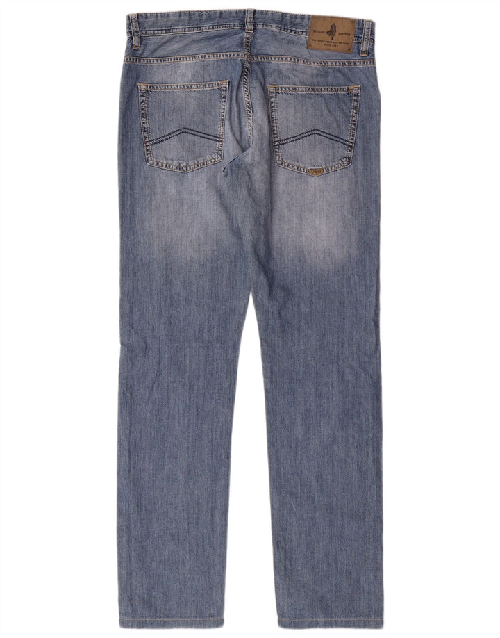 Marlboro Classics Masculino Regular Fit Calça Jeans W32 L34 Azul Algodão