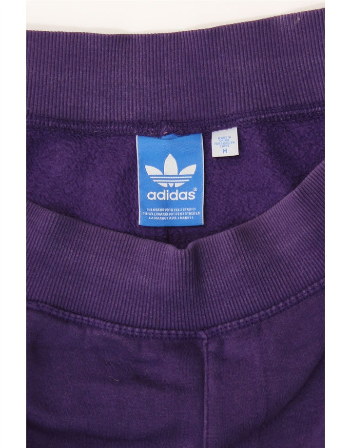 Adidas Mens Treino Calças Joggers Médio Roxo Algodão