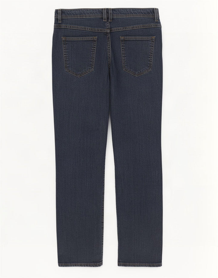 Jeans retos femininos Marks & Spencer UK 14 médio W30 L30 azul marinho